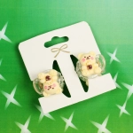 Заколки - крабы для волос детские 2шт на блистере «Chocolate Lolly», мишки, 2.2 см