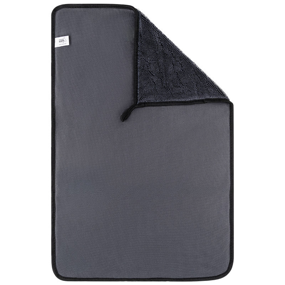 Салфетка из микрофибры 40*60см двухсторонняя (гладкая+ворс)