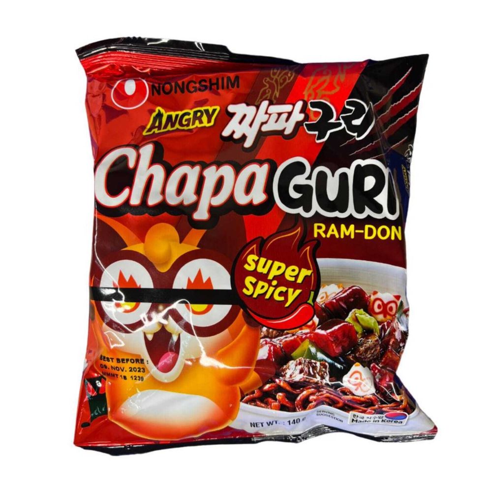 Лапша Nongshim Chapaguri Super Spicy Мясной соус 140 г 5 шт