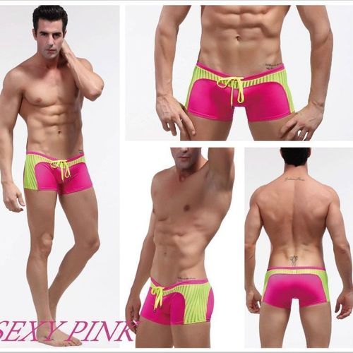 Мужские плавки розовые WANG JIANG WJ141214-2