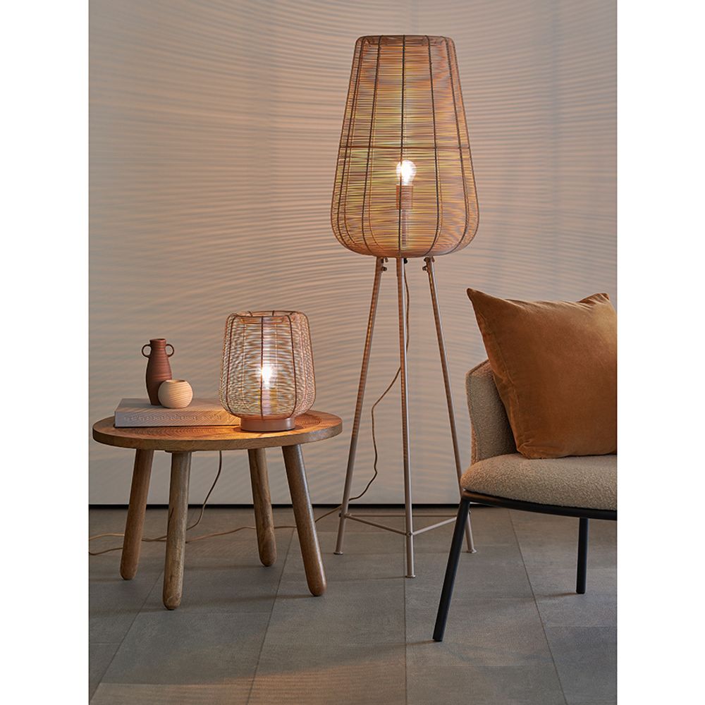 Торшер Vinger, 135 см, бежевый