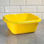 Таз 6л квадратный "Good" (ярко-желтый)