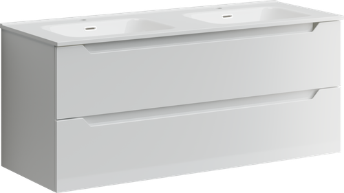 Тумба с раковиной Sancos Norma 2.0, 119 см., ламинат белый, NR2.0120-2W