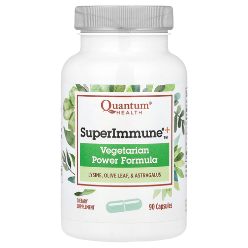Quantum Health, SuperImmune ™ +, вегетарианская формула силы, 90 капсул
