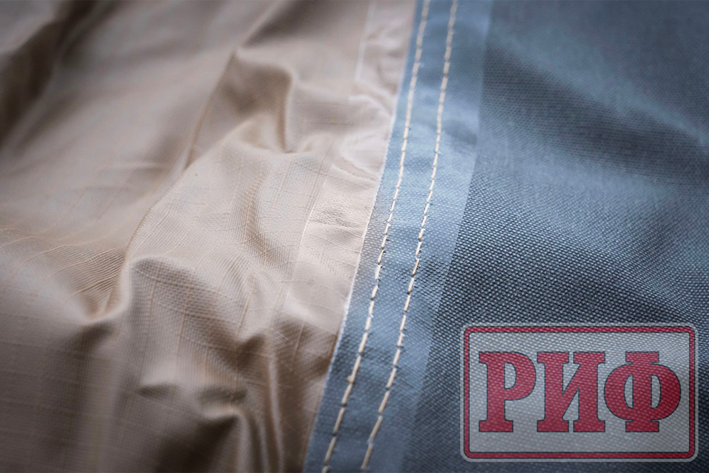 Маркиза автомобильная комбинированная (прямоугольная с веерной частью) 2,0х2,0 м (правая) РИФ