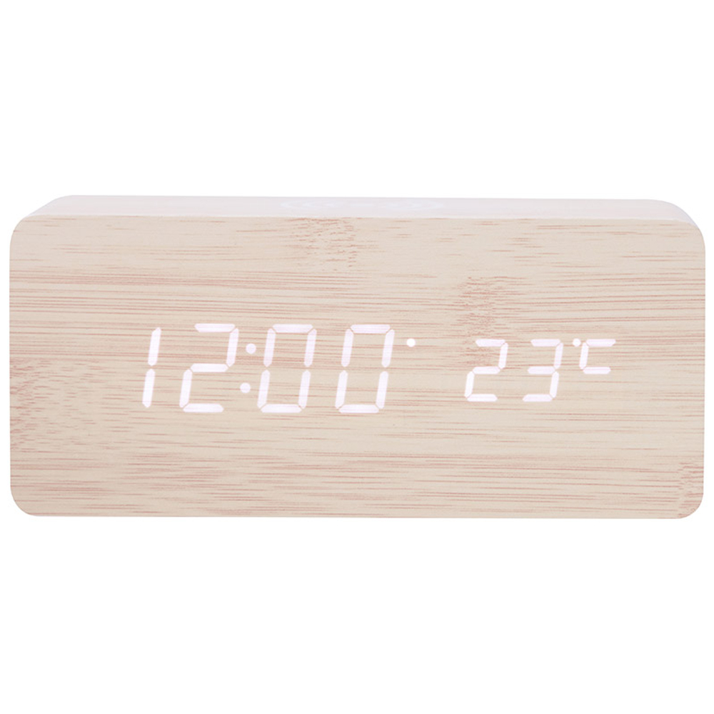 Часы электронные HOMESTAR с беспроводной зарядкой HS-0123 (107615)