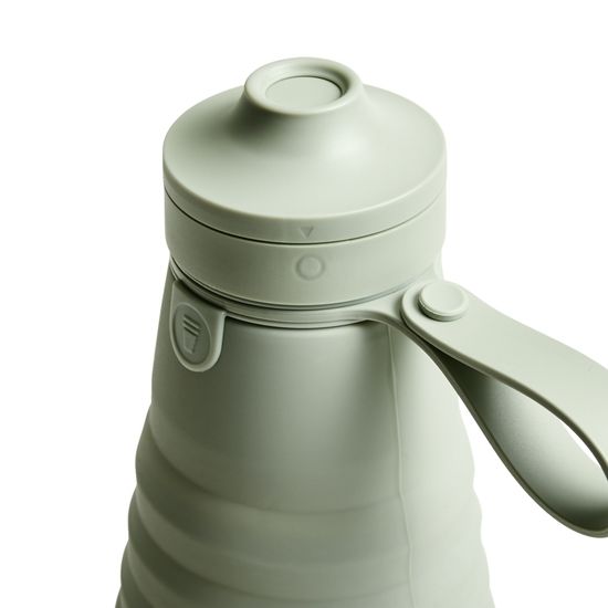 Бутылка складная силиконовая Stojo Sports Bottle Sage, 20 oz / 590 мл