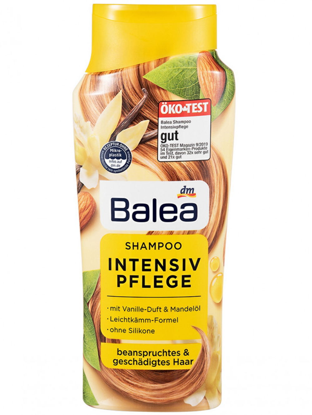 Balea Шампунь для волос Intensiv Pflege, укрепляющий, с миндальным маслом и ароматом ванили, 300 мл