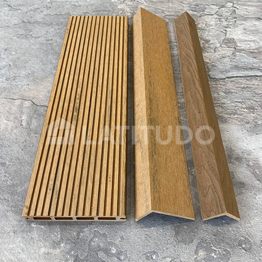Террасная доска EasyDecking Wood-X 146х23х4010 Тик Микс
