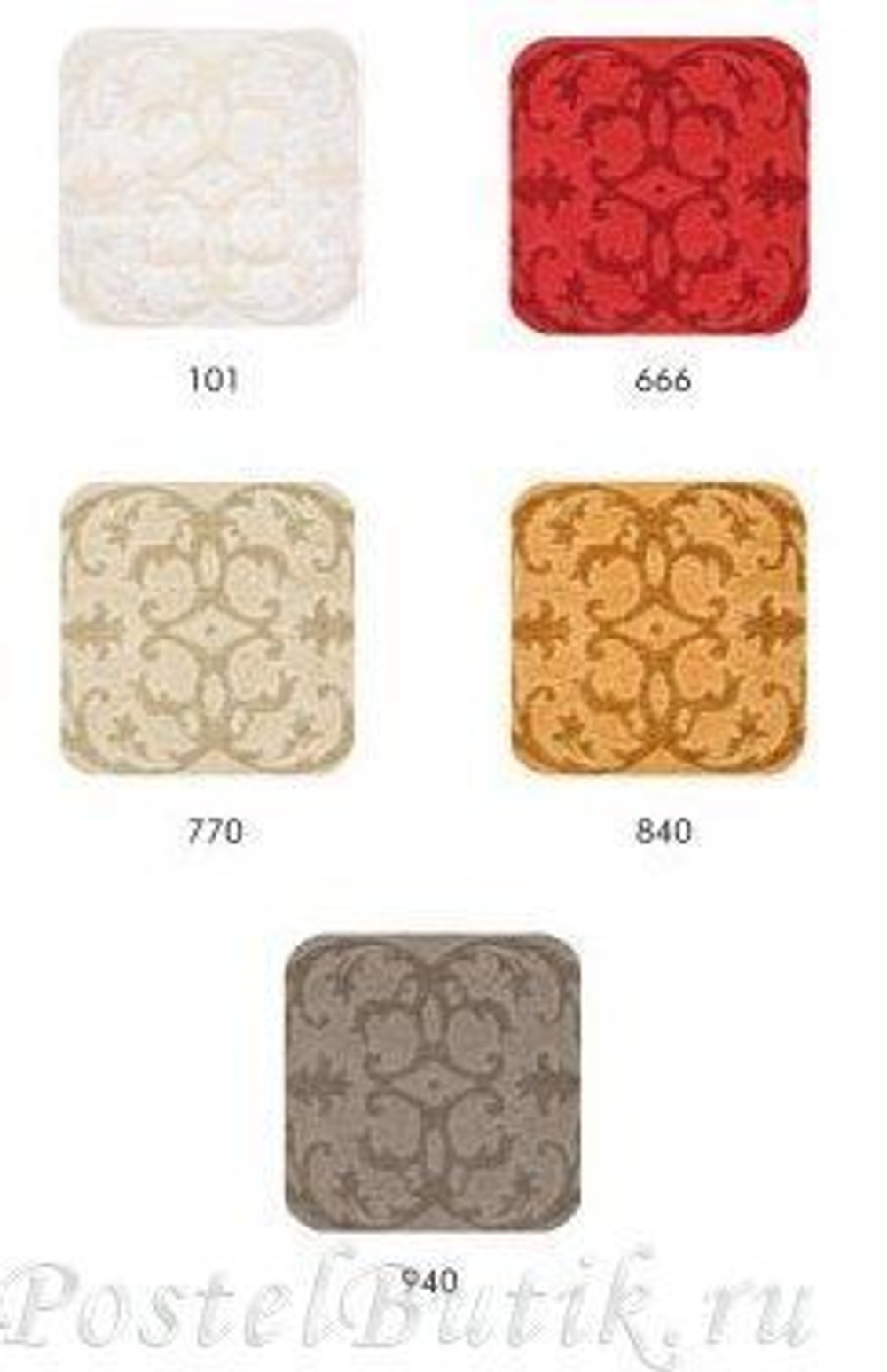 Полотенце 70х140 Abyss & Habidecor Barocco 666 persimmon red