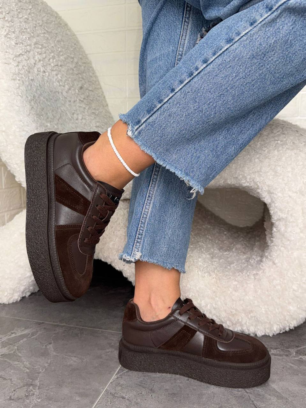 Кеды из натуральной замши