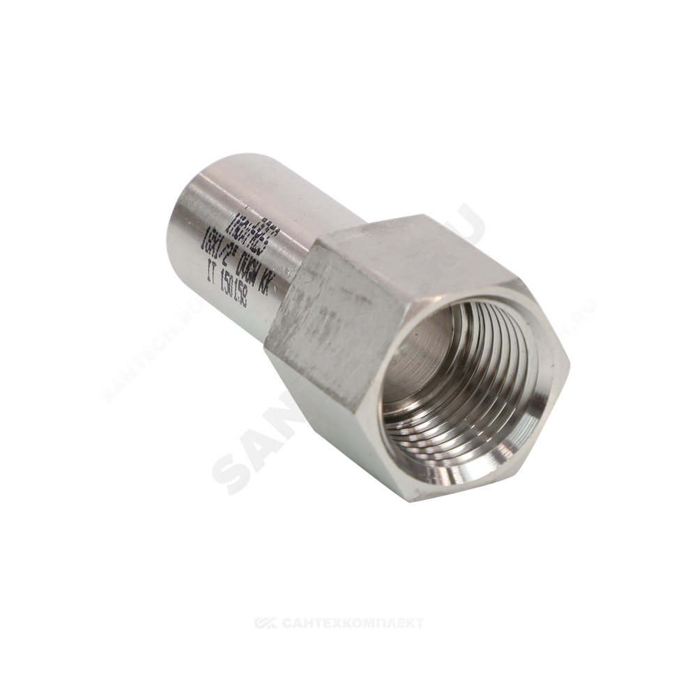 Переход сталь нерж AISI 316L Дн 28х3/4" Ру16 труба/ВР Inoxpres RM 269304028