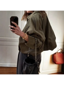 Куртка-бомбер оверсайз