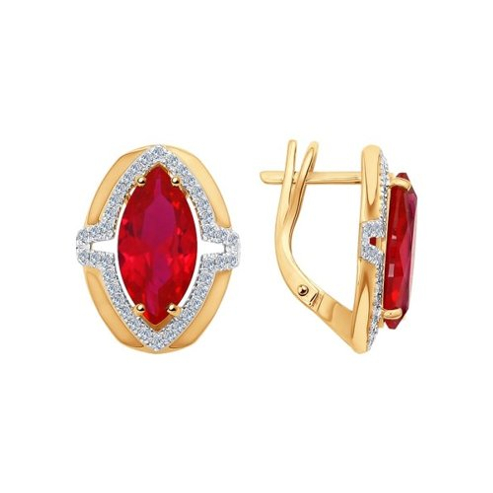 Серьги из золота с бриллиантами