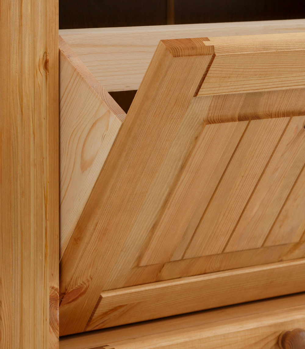 Этажерка для обуви, Обувница Аделя, Сосна, Массив дерева, 80х23х125 см