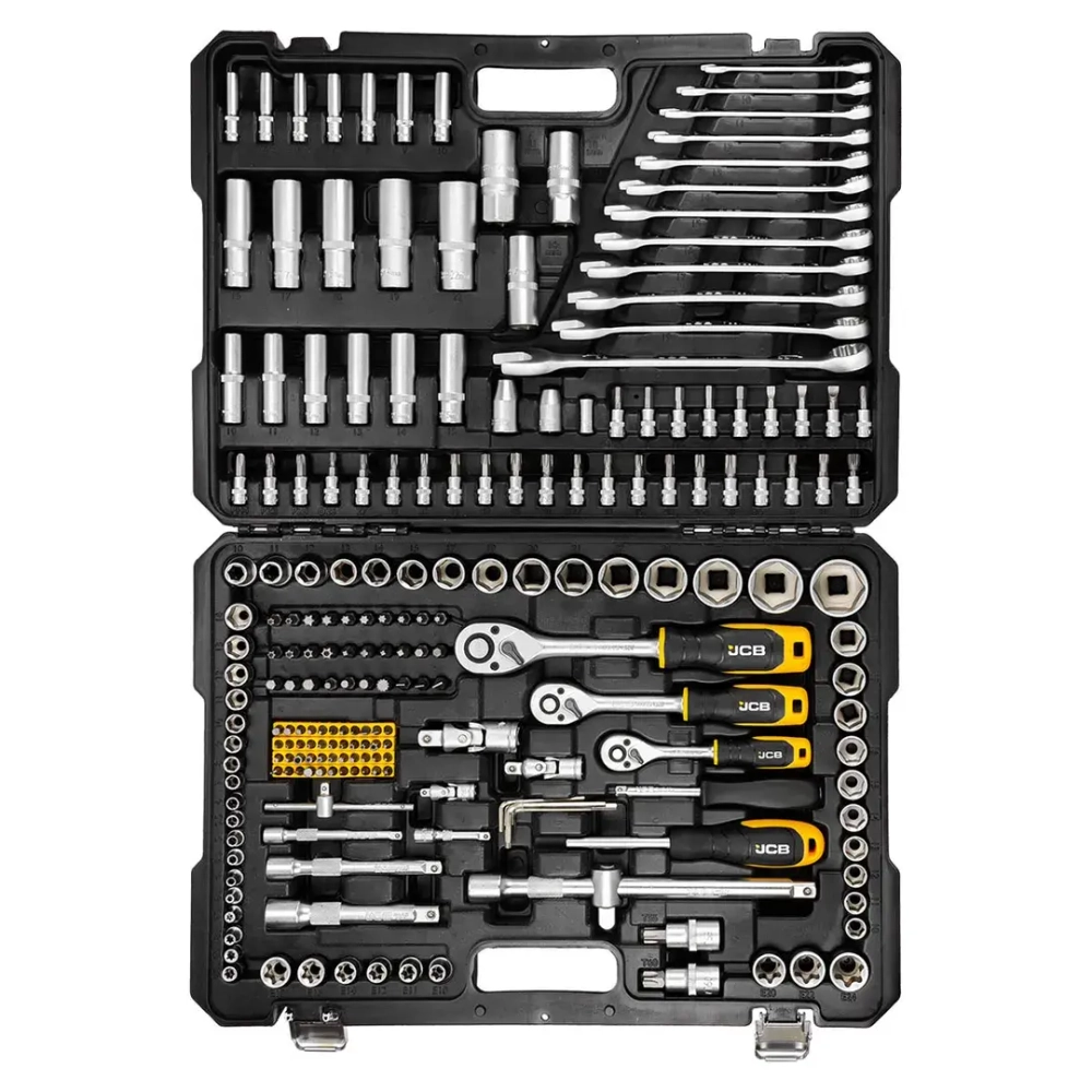 Набор инструментов 216пр. 1/4'', 3/8'', 1/2''(6гр.)(4-32мм) JCB JCB-38841
