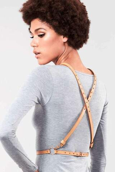 Коричневая упряжь Ypsilon Harness (Цвет: коричневый)