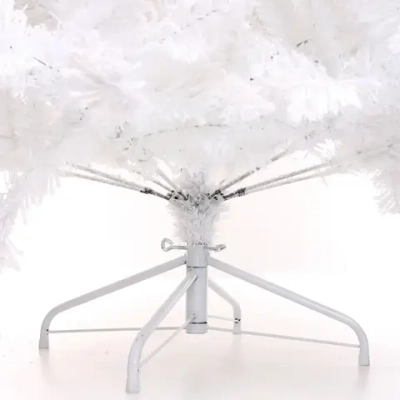 Ёлка «Звон вьюги» 120 см, ПВХ (278 веток), белый иней, Белый