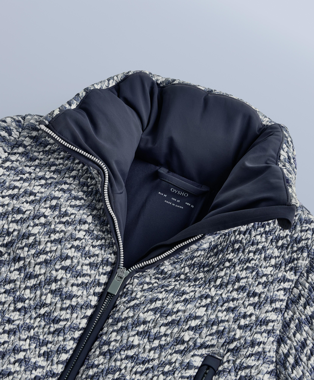 Oysho Водонепроницаемый комбинезон MINARDI PIUME SKI с утеплителем из ткани Twist, темно-синий