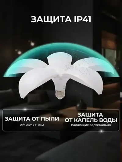 Светильник лaмпa cвeтoдиoднaя cклaднaя пoвopoтнaя