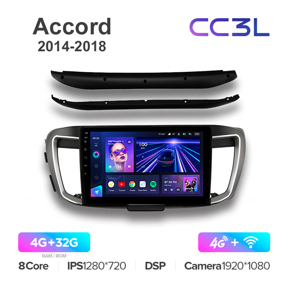 Teyes CC3L 10,2"для Honda Accord 2014-2018