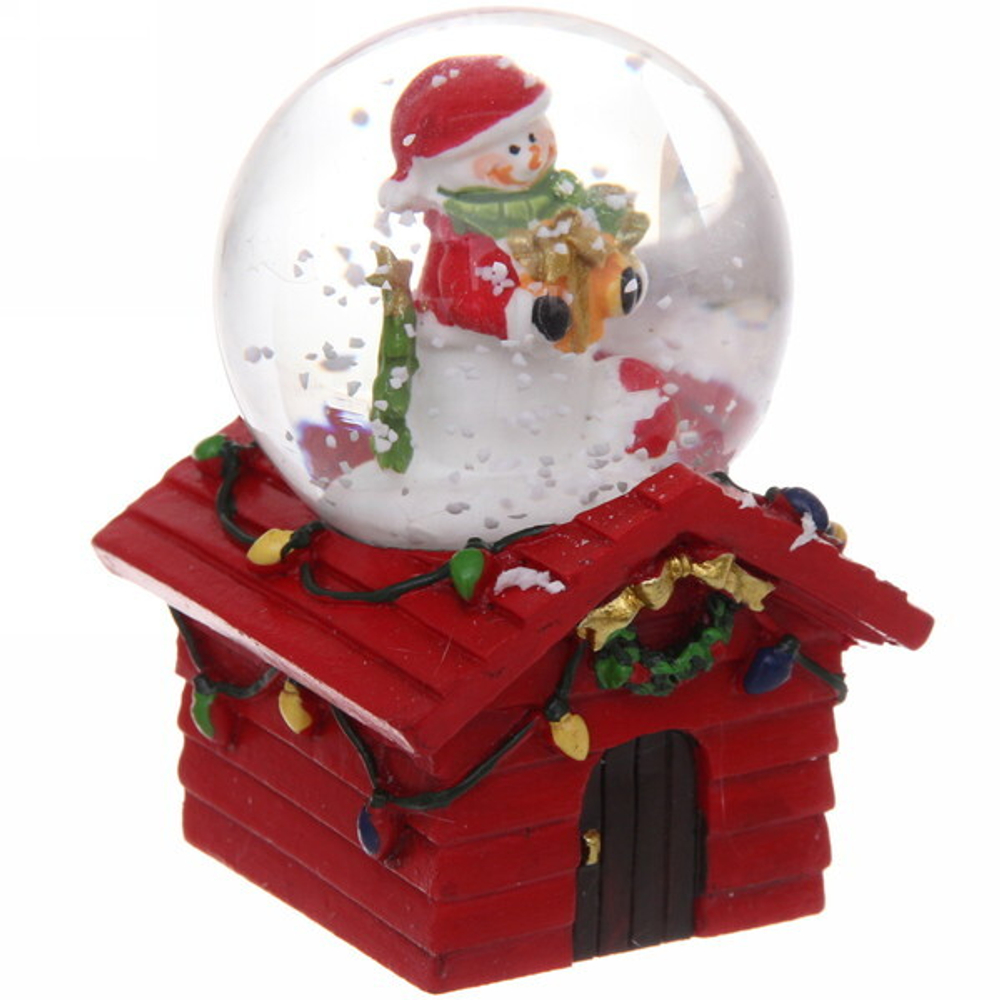 Сувенир Снежный шар «Новогодний дом желаний» 5*7 см, микс