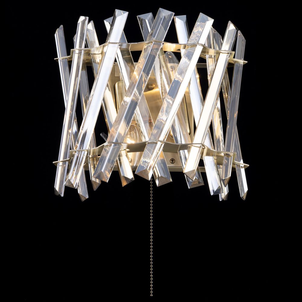 Citilux Ингвар CL334423 Бра хрустальное с выключателем Бронза