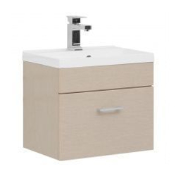 Тумба с раковиной Aquanet Нота NEW 50 светлый дуб