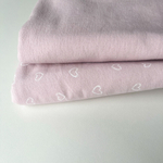 Фланель Сердечки на розовой пудре