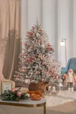 Заснеженная елка «Имперская» (литая+пвх) 180 см / 1.8 м