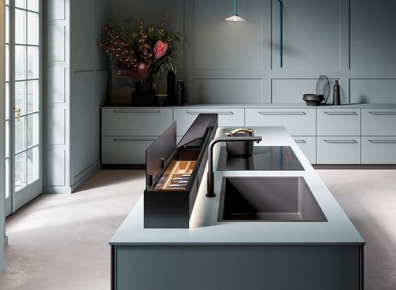 Вытяжка Falmec MONOLITH 90 VETRO NERO