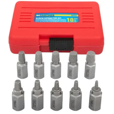 Головки-экстракторы для извлечения поврежденных болтов/гаек, набор 10пр. Partner PA-909U1