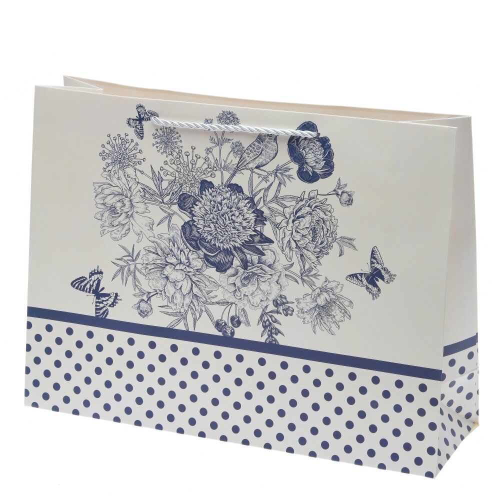 GAEM Пакет подарочный L (бумага 210г/м2, блок 12шт), L40 W12 H30 см, 4в.