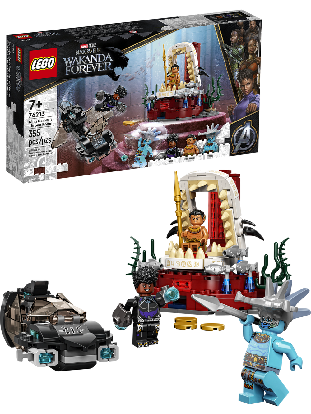 Конструктор LEGO Marvel 76213 Лего "Тронный зал короля Нэмора"