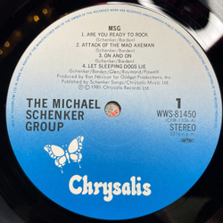 Винтажная виниловая пластинка LP The Michael Schenker Group MSG (Japan 1981) (Obi) Never Trust A Stranger