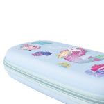 Пенал EVA Alingar, 1 отделение, откидная планка, карман сетка, объемный рисунок, 95 х 210 мм, "Русалочки", микс (голубой, розовый)