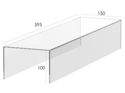 Подставка П-образная, подиум для выставки, 595х150х100мм