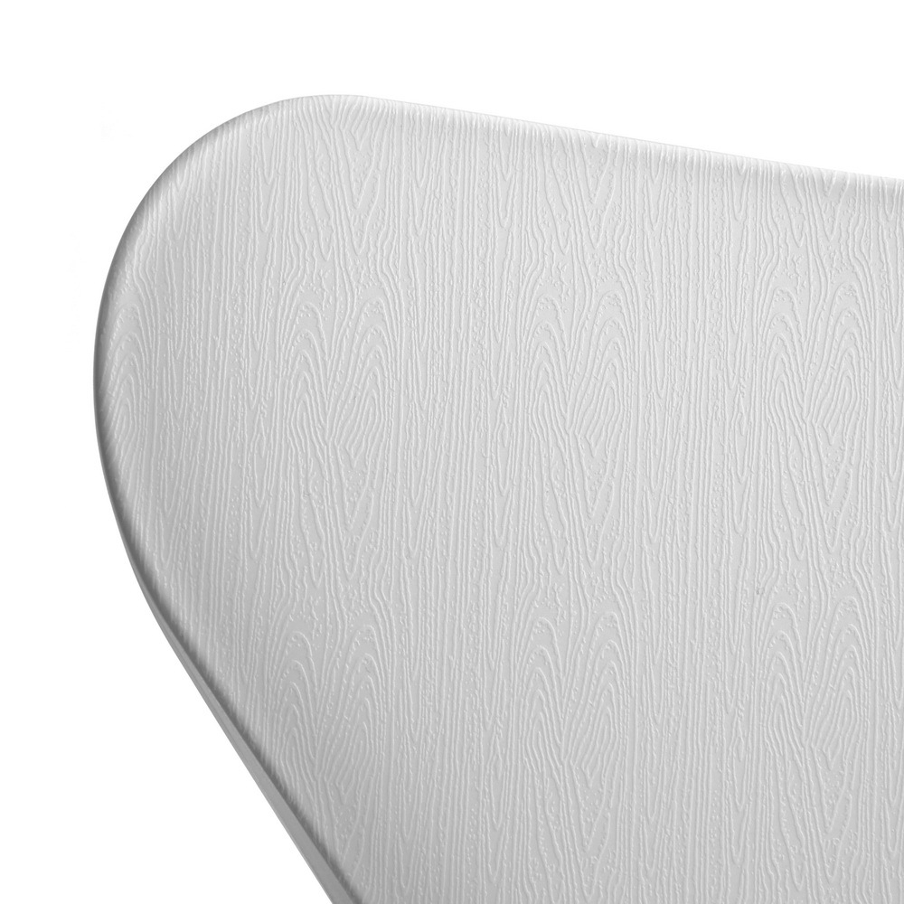 Комплект из 4-х стульев Seven Style белый с хромированными ножками