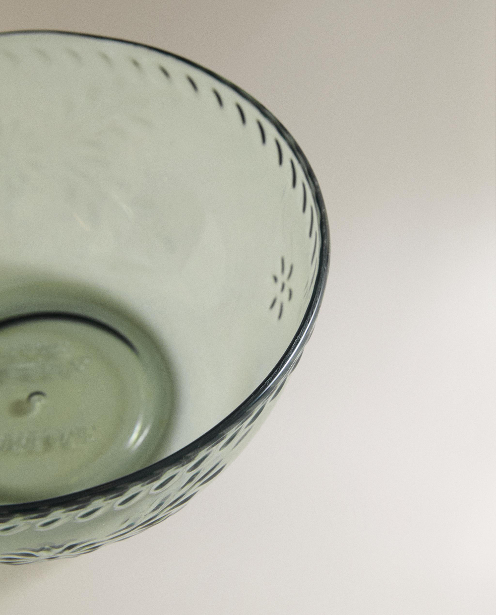 Zara Home миска из пластика, цвет зелёный, 15.6 см