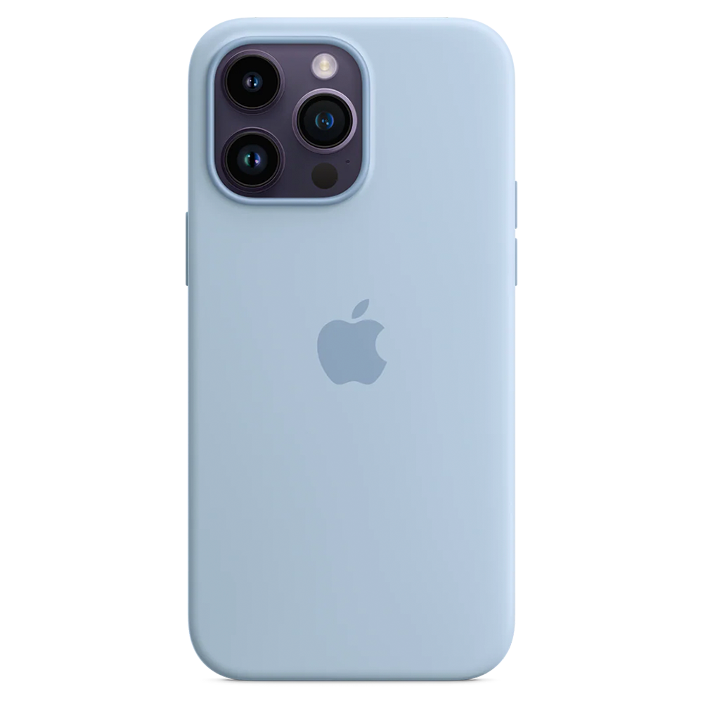Силиконовый чехол с поддержкой MagSafe Apple Silicone Case для iPhone 14 Pro Max, Sky (Чистое небо)