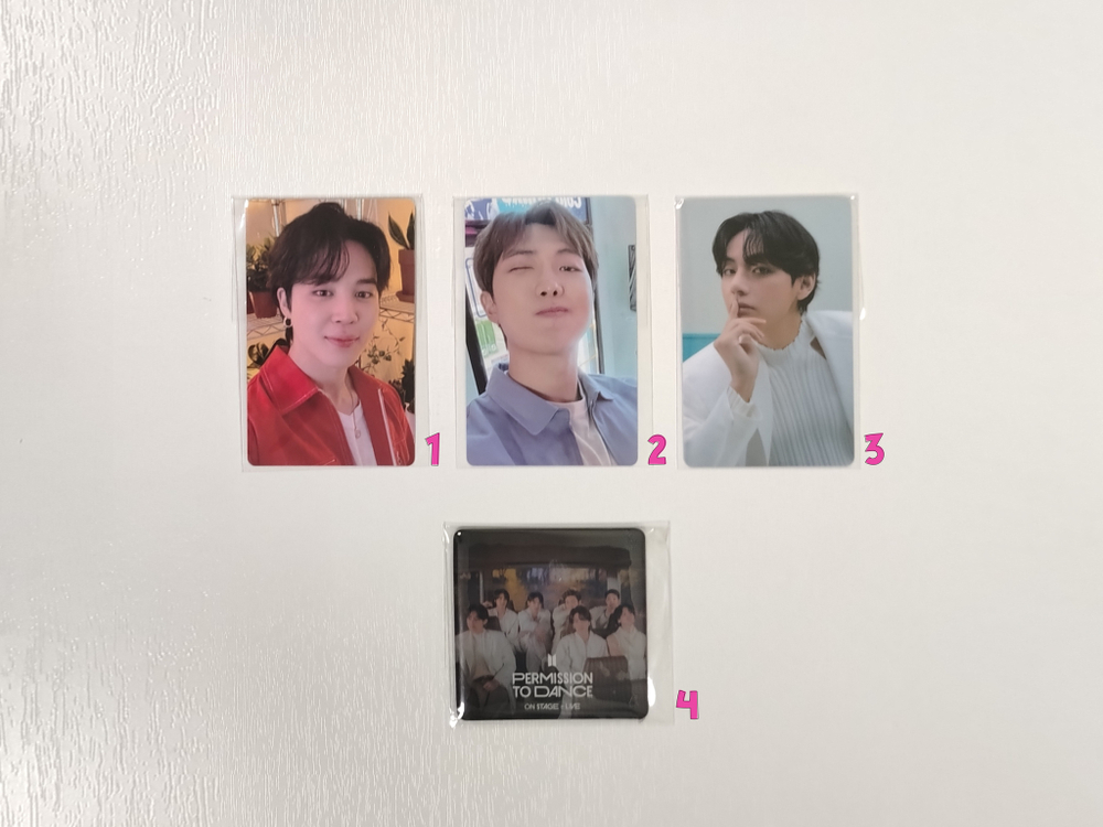 Фотокарты BTS - PERMISSION TO DANCE ON STAGE - LIVE (Weverse shop)