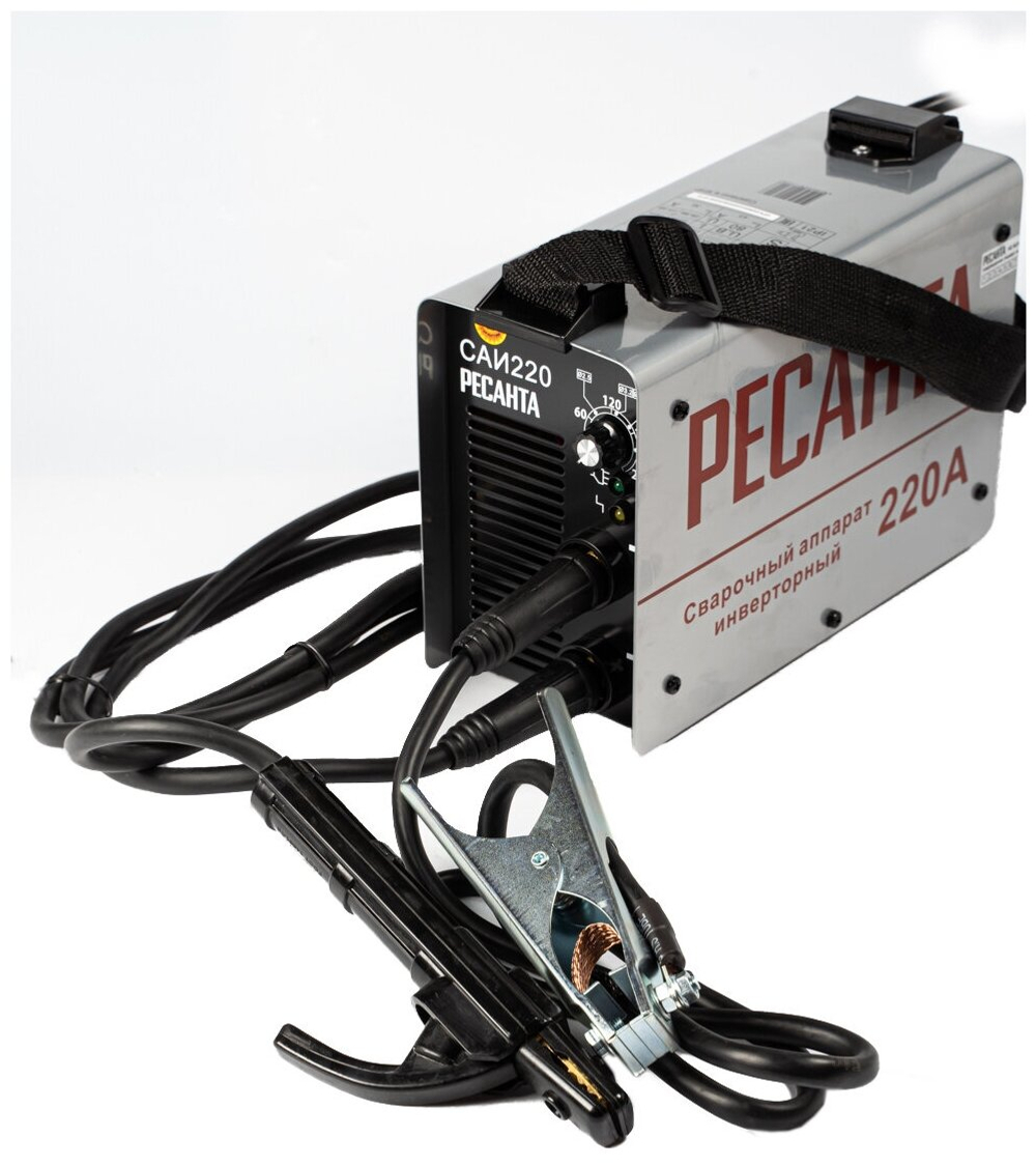 Сварочный аппарат инверторный Ресанта САИ-220 (ММА, 220 А, ПВ - 70%, кейс)