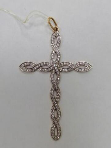 Подвеска из золота с фианитами