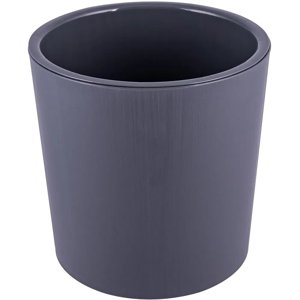 Горшок для цветов с дренажной вставкой Genius 2,5л (d157, h156мм)(серый)