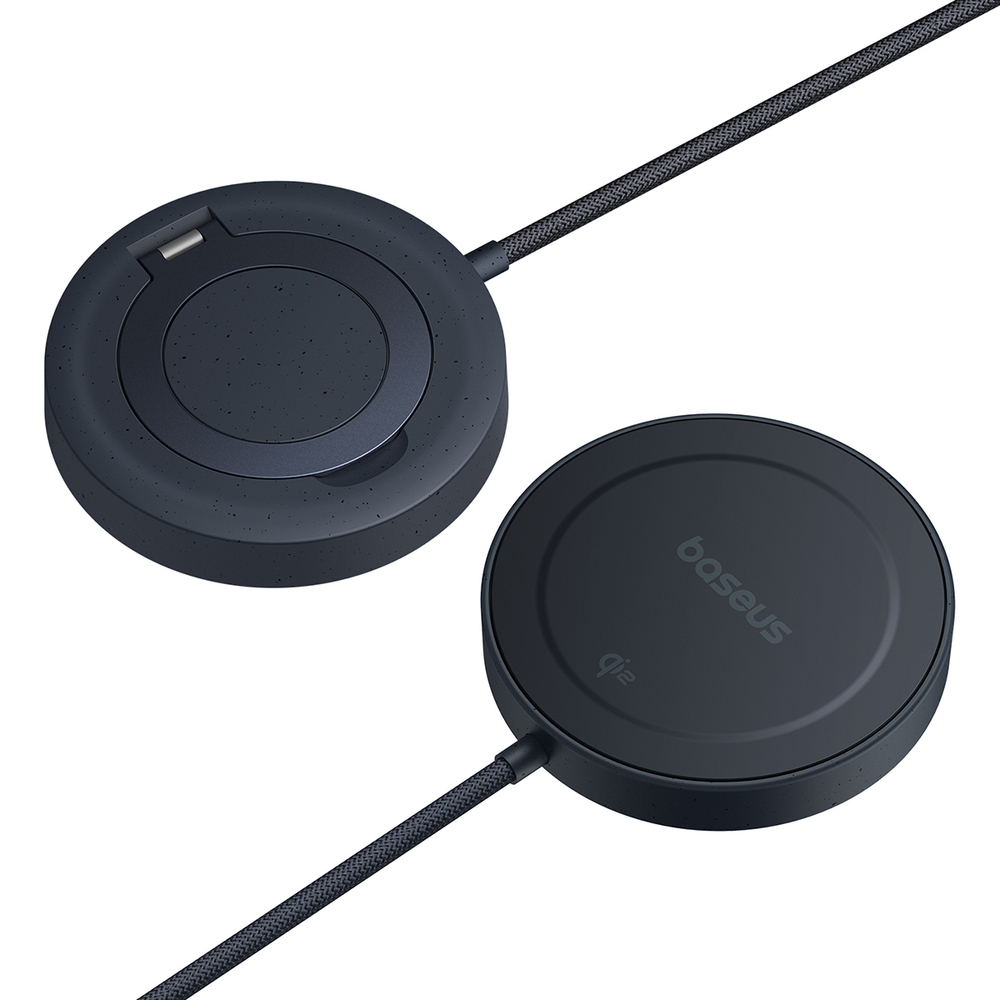 Беспроводная зарядка Baseus Simple Mini4 Magnetic Wireless Charging Stand Qi2 15W (MagSafe) - Cosmic Black