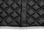 Ковры MERCEDES Actros MP3 (автомат) с шахтой (экокожа, черный, серый кант, серая вышивка)