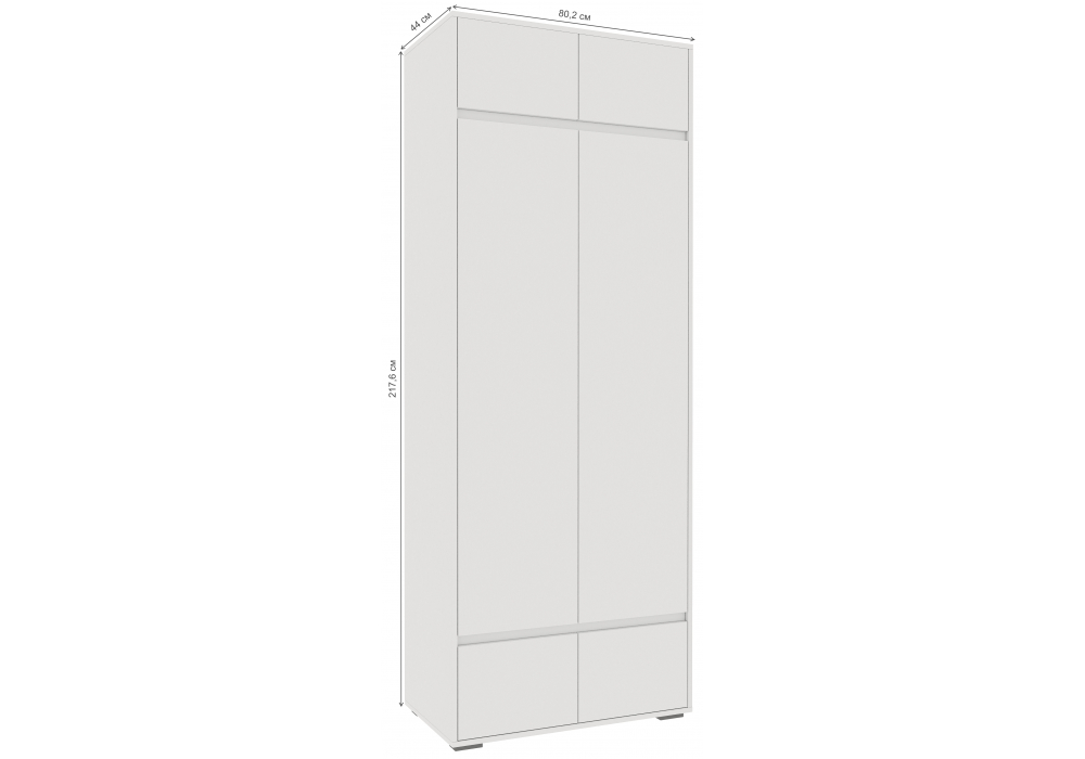 Прихожая Woodville Роут белый комплектация 5