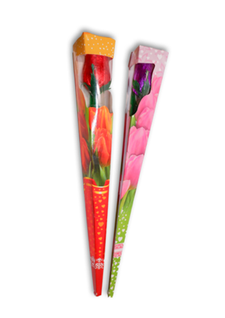 Шоколад ручной работы "Тюльпан в подарочной упаковке" 25гр