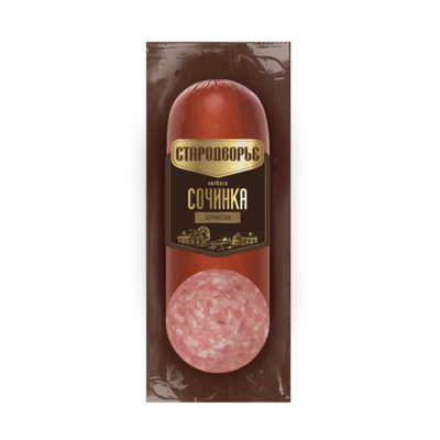 Колбаса полукопченая Сочинка Зернистая, Стародворье, 300г