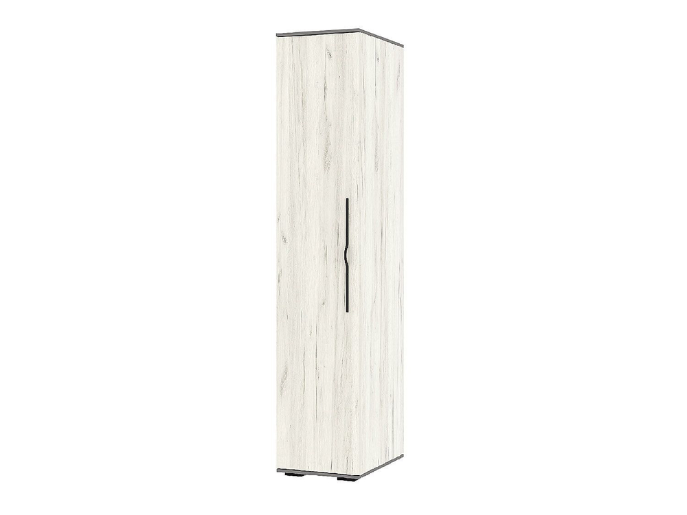 Бастион Шкаф однодверный Дуб Крафт белый / Серый шифер